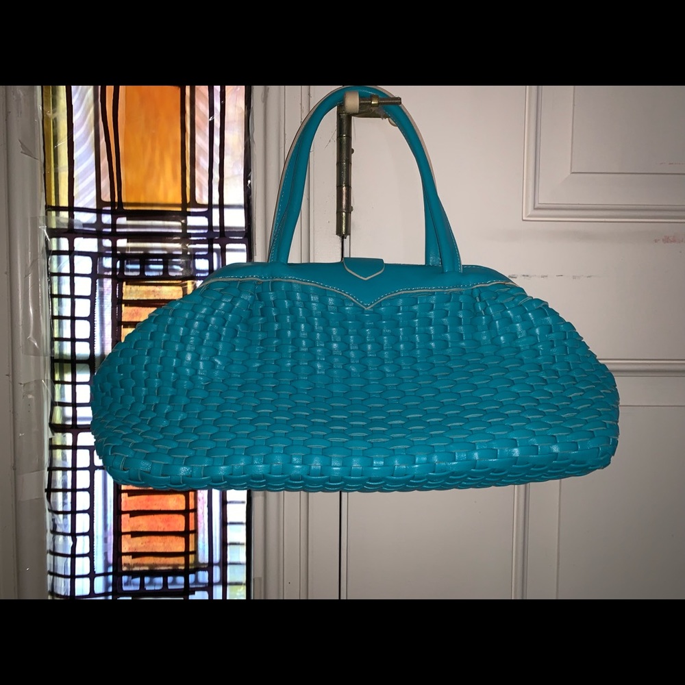 Dooney and Bourke blue woven purse